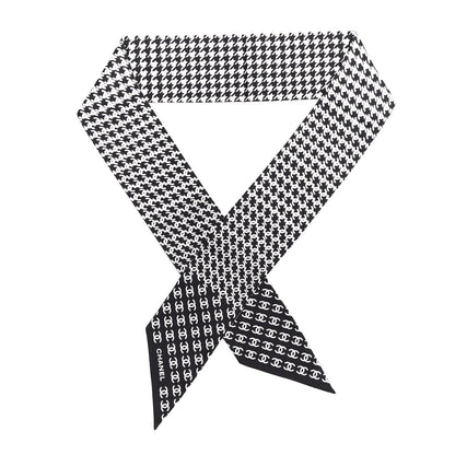 Chanel Silk CC Scarf Black 1 of 4