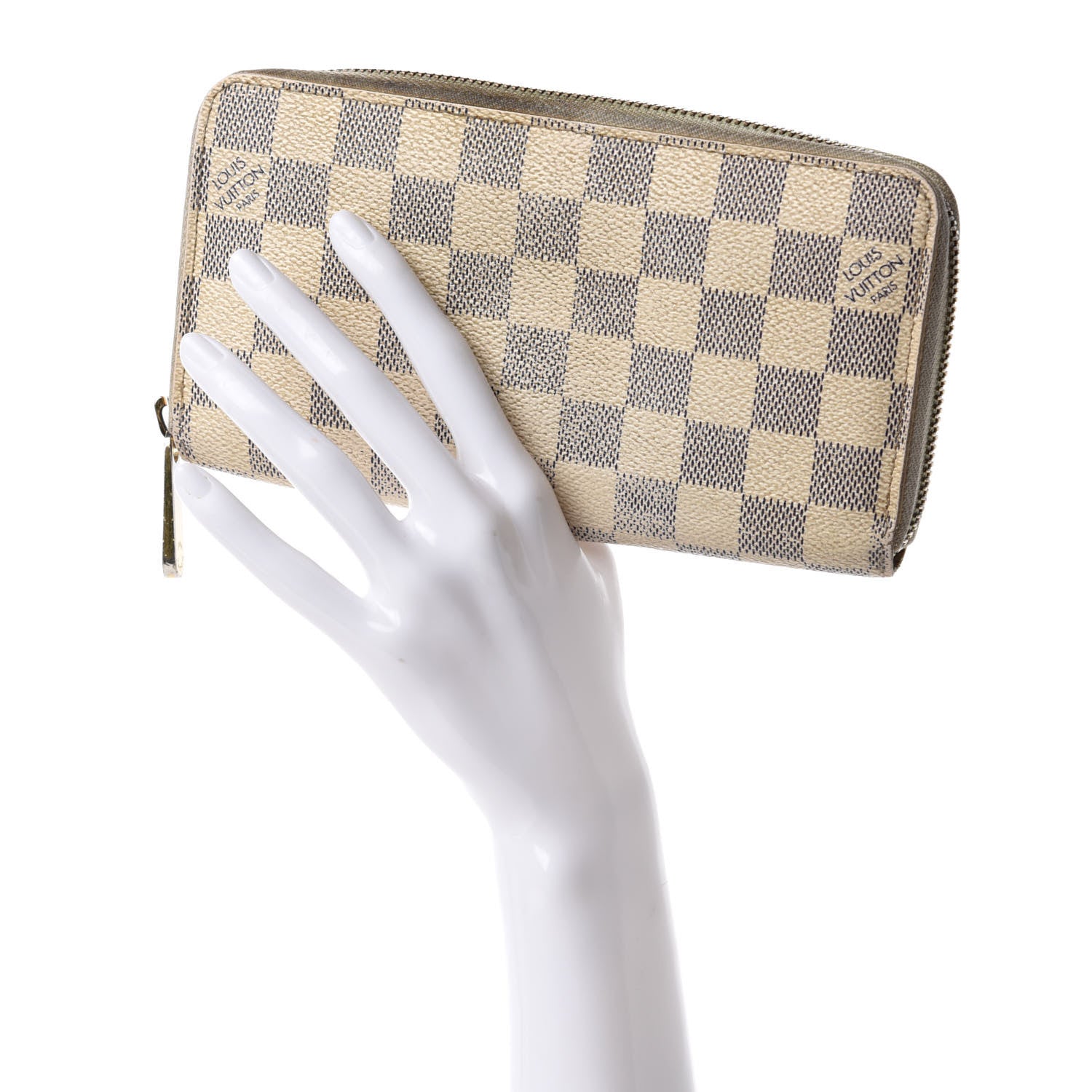 Louis Vuitton Damier Azur Zippy Wallet 2 of 12