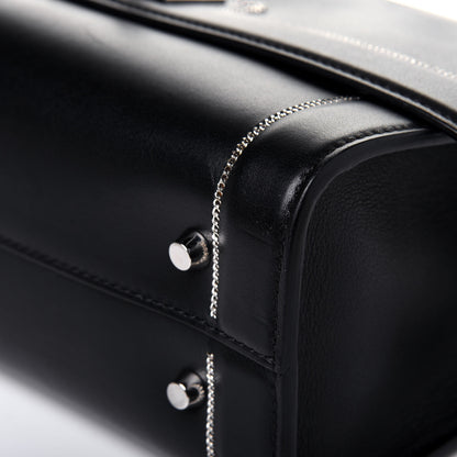 Givenchy Grained Calfskin Chain Small Shark Lock Satchel Black 16 of 18