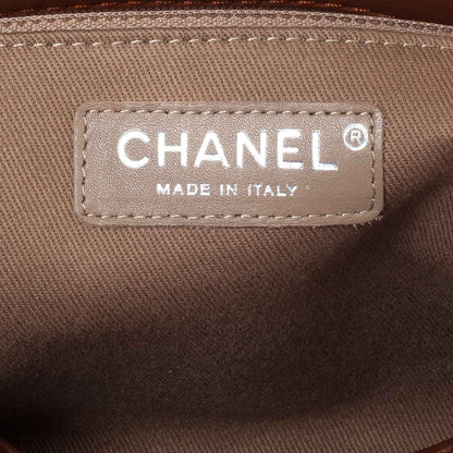 Chanel Calfskin Large Hamptons Shopping Tote Brown 6 of 9