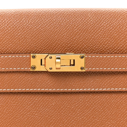 Hermes Epsom Kelly Longue Wallet Gold 7 of 8