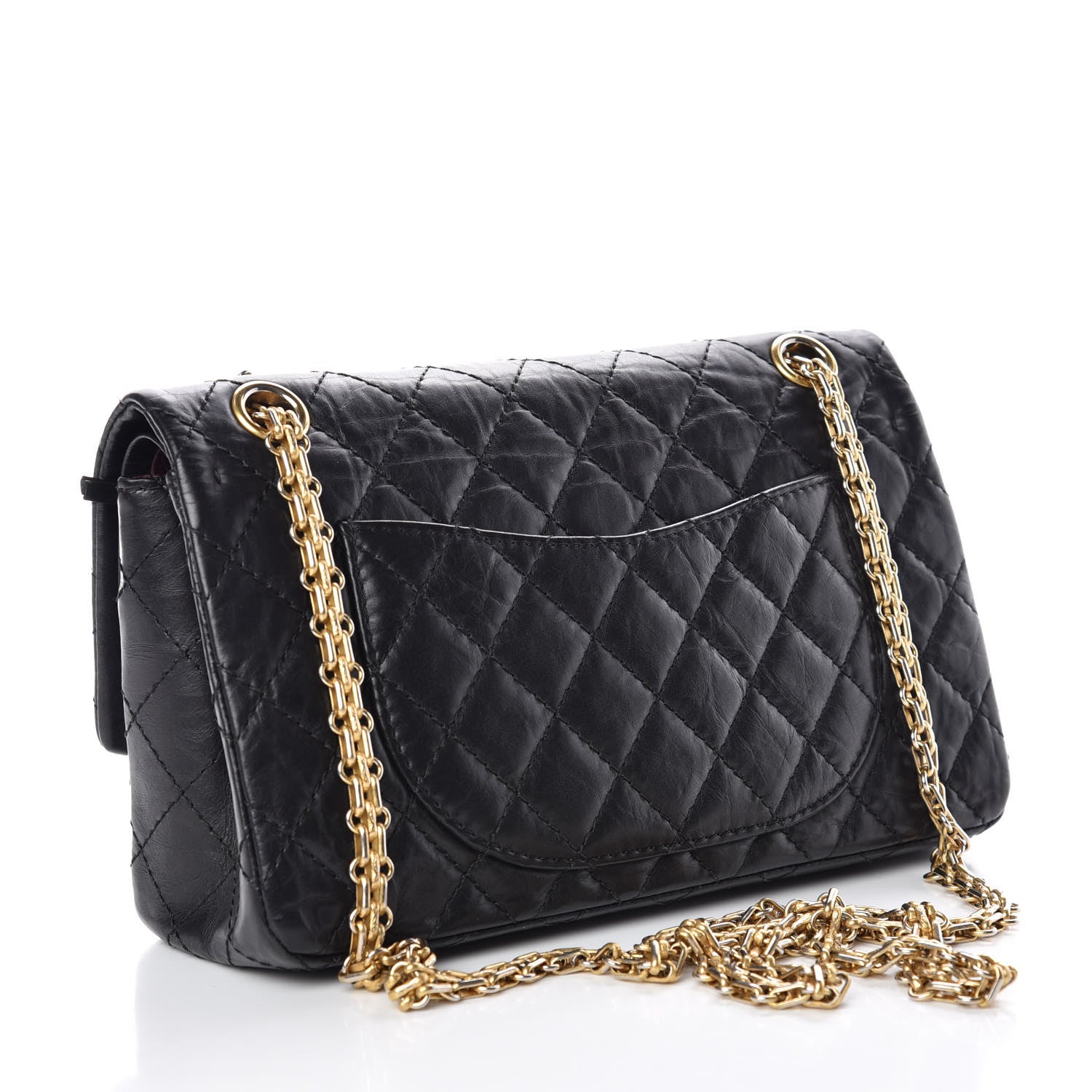Chanel Aged Calfskin Quilted 2.55 Reissue 225 Flap Black 3 of 10