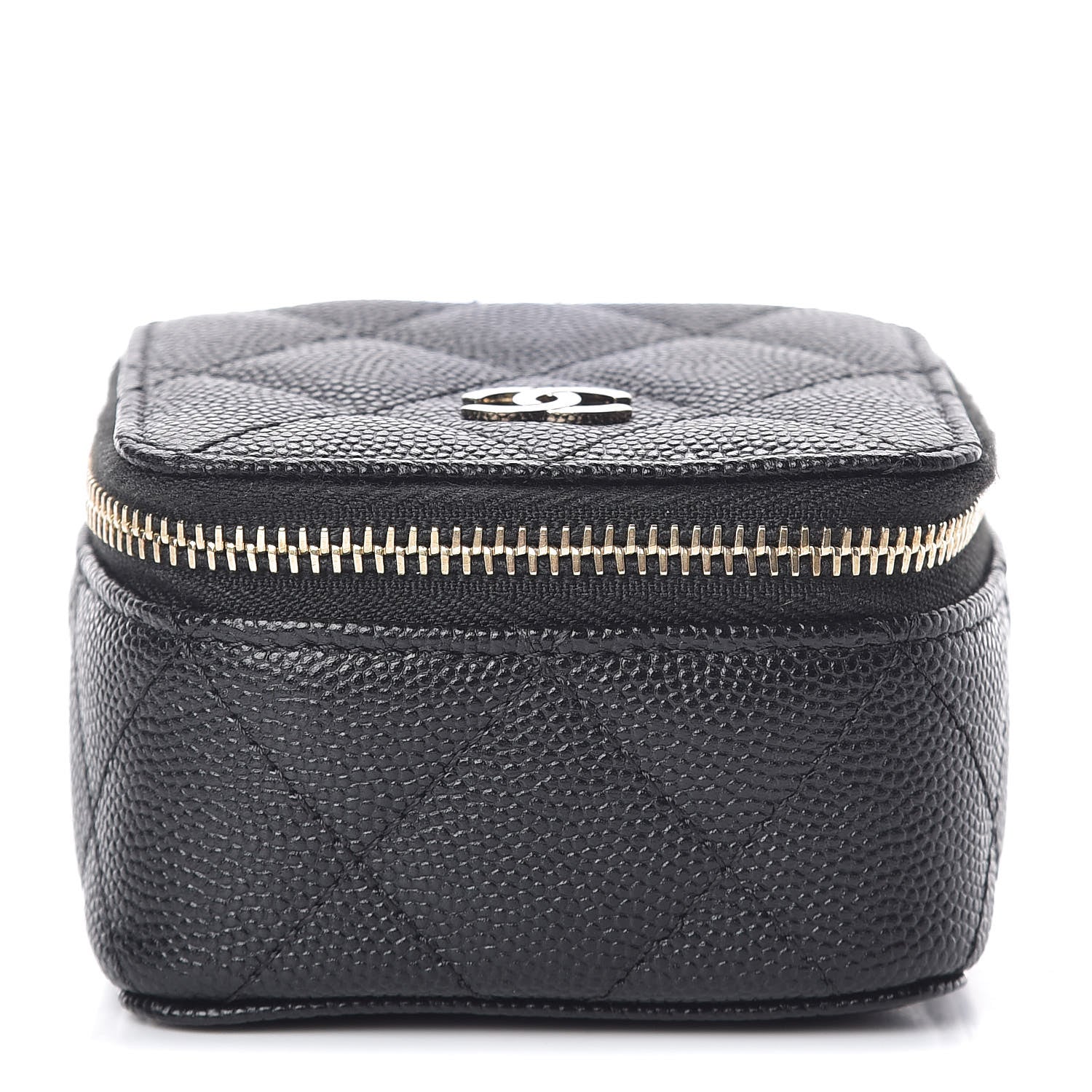 Chanel Caviar Quilted Jewelry Travel Case Black 1 of 8