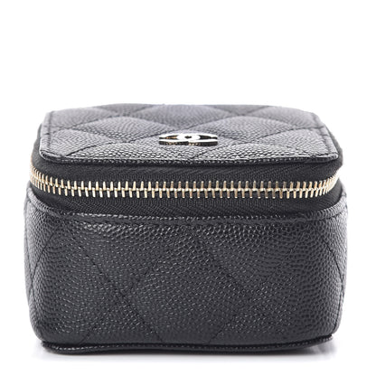 Chanel Caviar Quilted Jewelry Travel Case Black 1 of 8