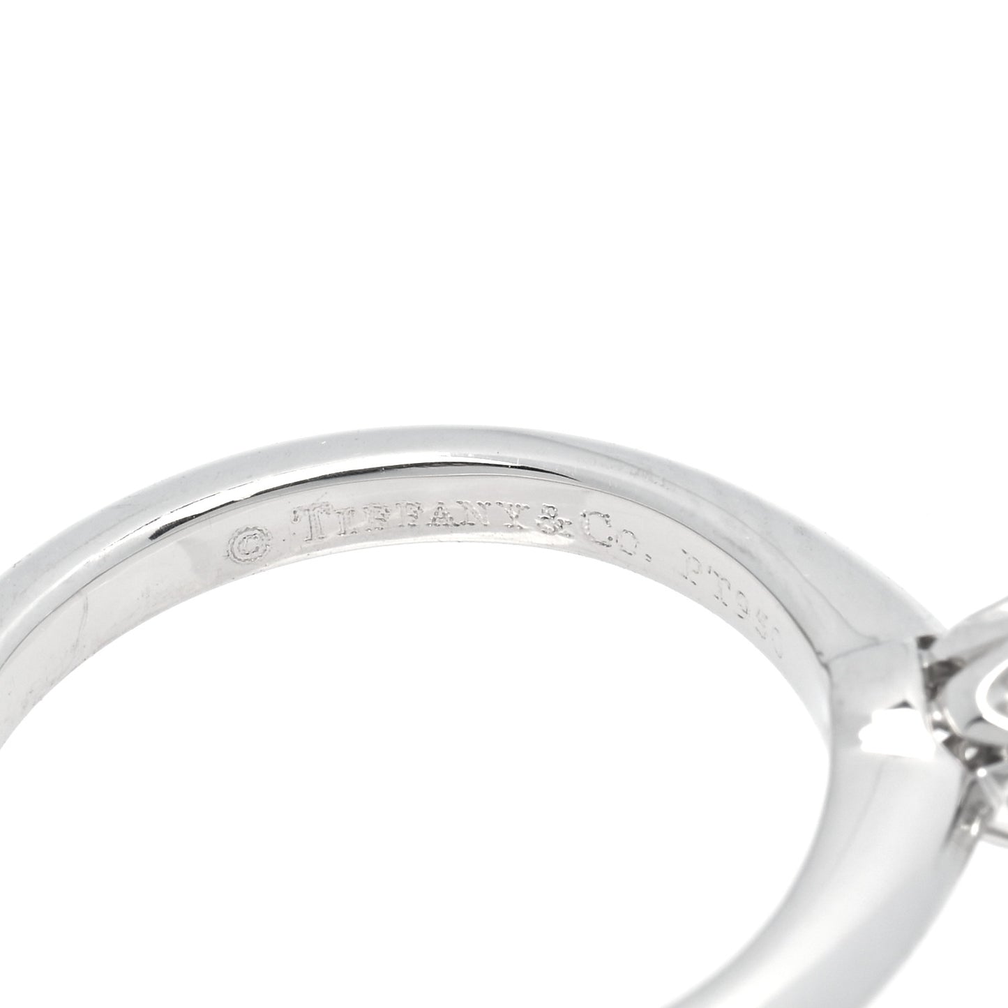 Platinum Diamond .42ct Solitaire Engagement Ring 47 4