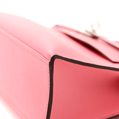 Hermes Swift Kelly Pochette Clutch Rose Azalee 12 of 14