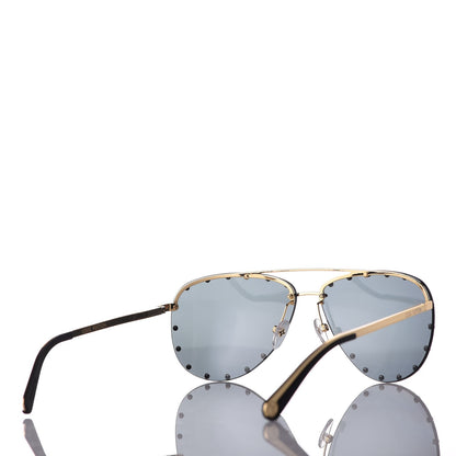 Louis Vuitton The Party Aviator Sunglasses Z0923U Silver 4 of 9