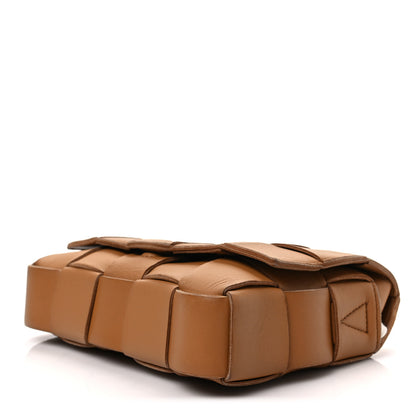 Bottega Veneta Lambskin Maxi Intrecciato Cassette Crossbody Bag Caramel 6 of 6