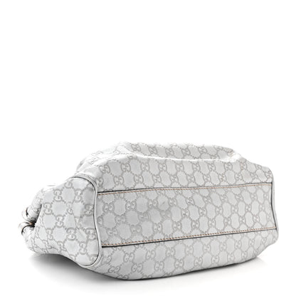 Gucci Guccissima Medium Sukey Tote Silver 4 of 12