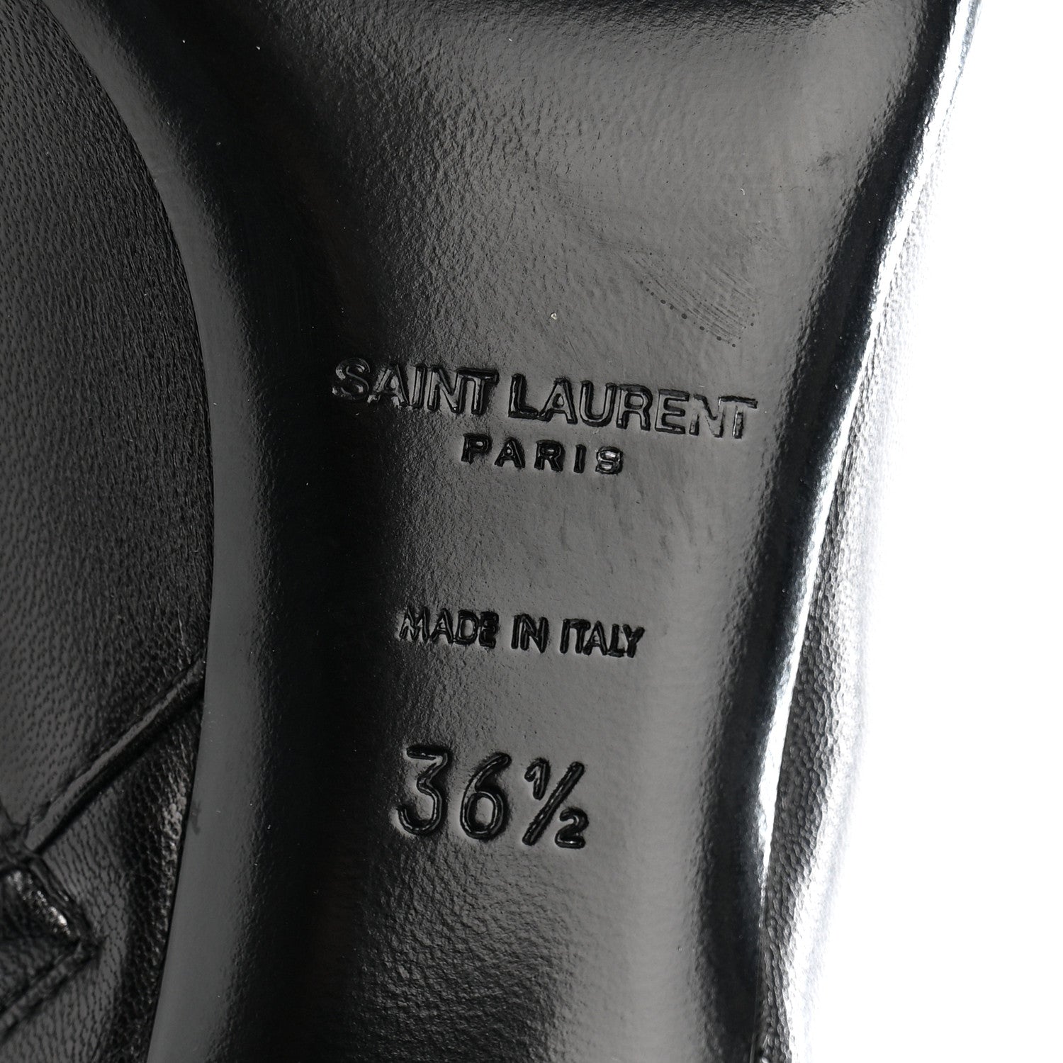 Saint Laurent Nappa Vendome Loulou Ankle Zip Boot 36.5 Black 6 of 11