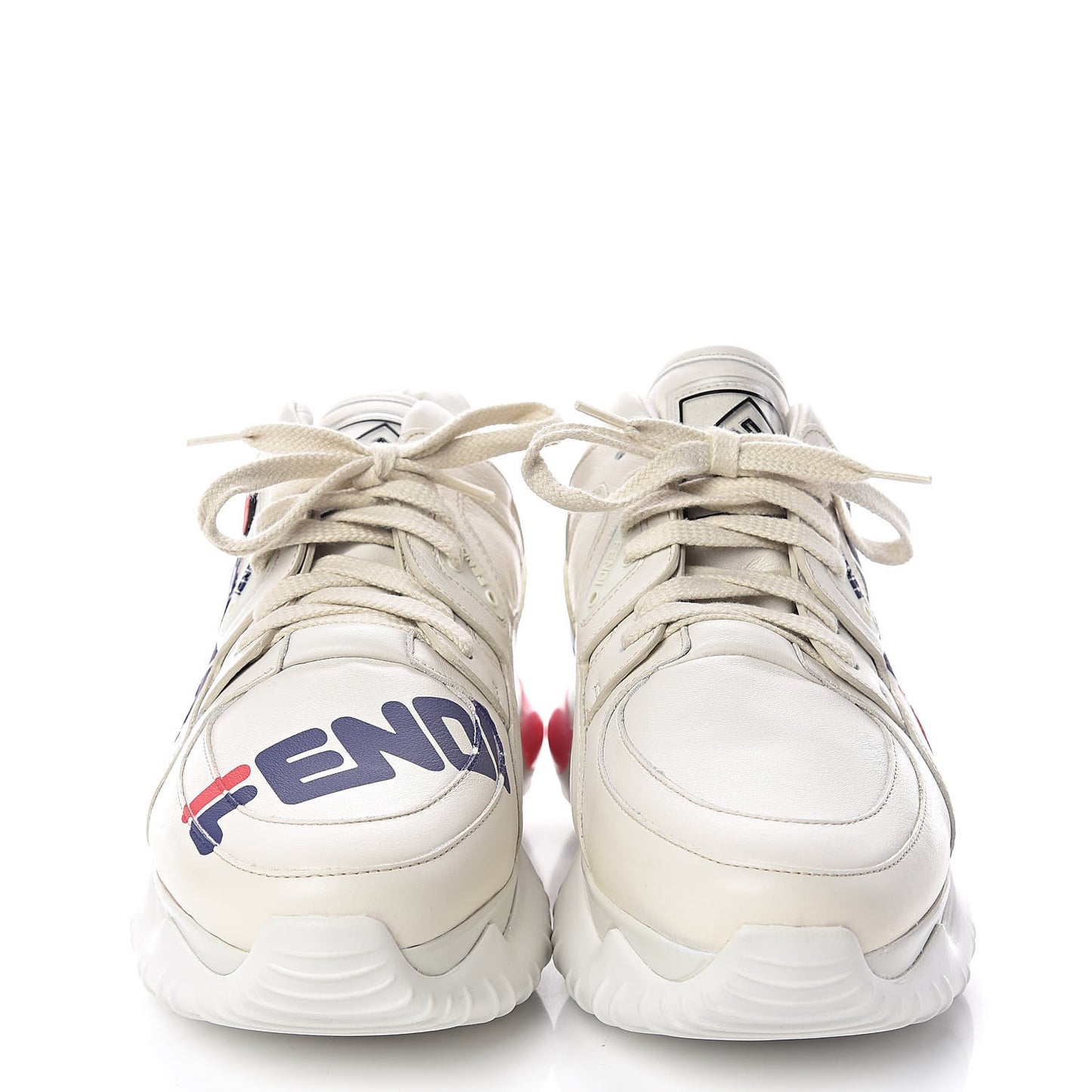 X FILA Vitello Mania Painted Womens Chunky Sneakers 40 Ice White Caipiroska Blueberry