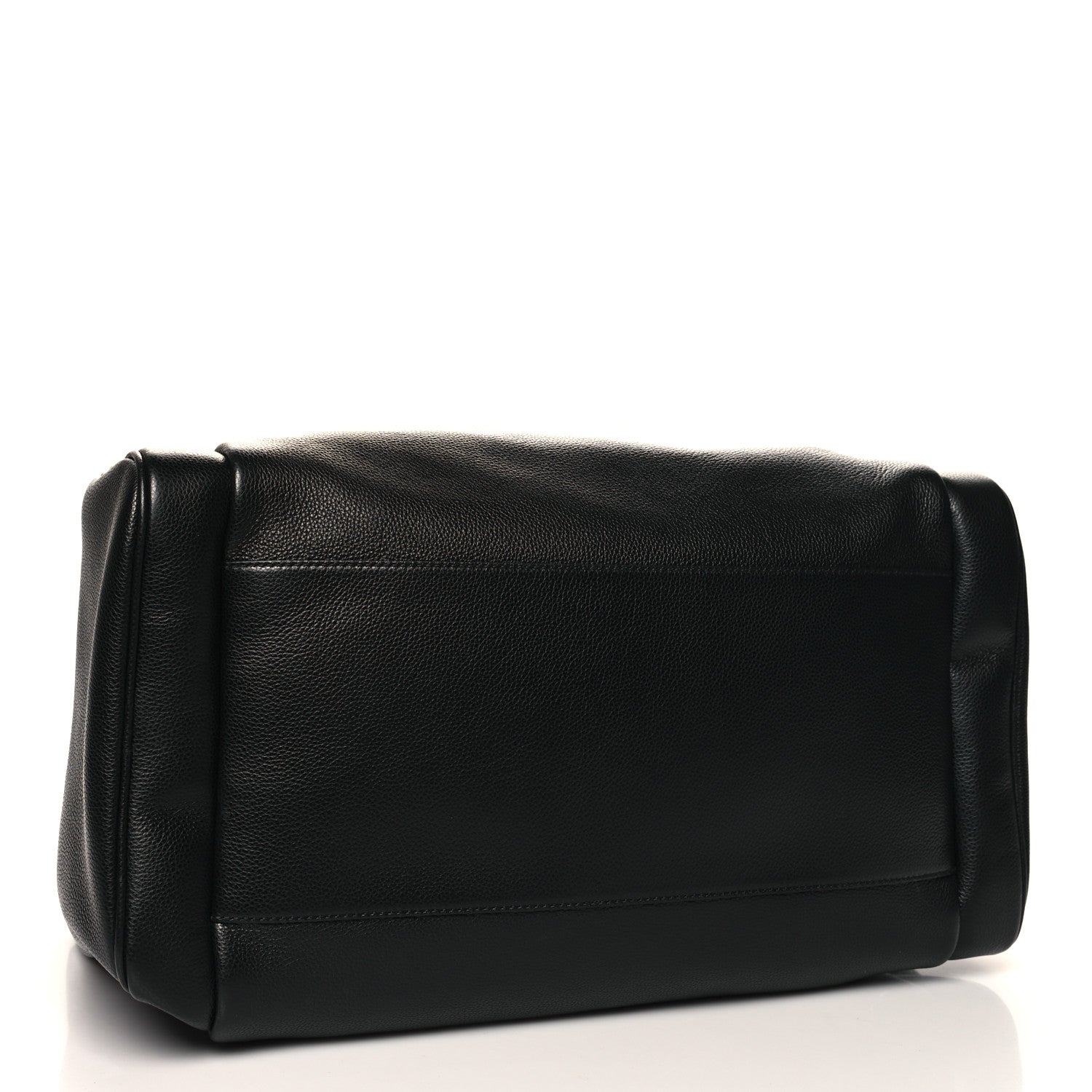 Gucci Grained Calfskin Logo Duffle Bag Black 3 of 11
