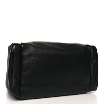 Gucci Grained Calfskin Logo Duffle Bag Black 3 of 11