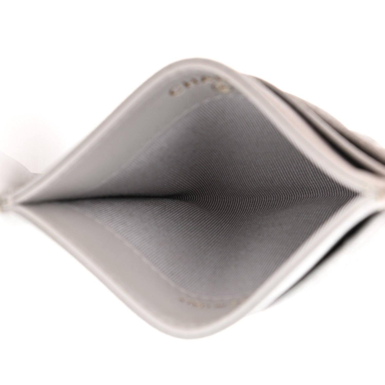 Chanel Caviar Quilted Card Holder Grey 5 of 8