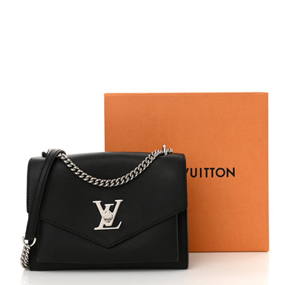Louis Vuitton Soft Calfskin My Lockme Chain Bag BB Black 11 of 11