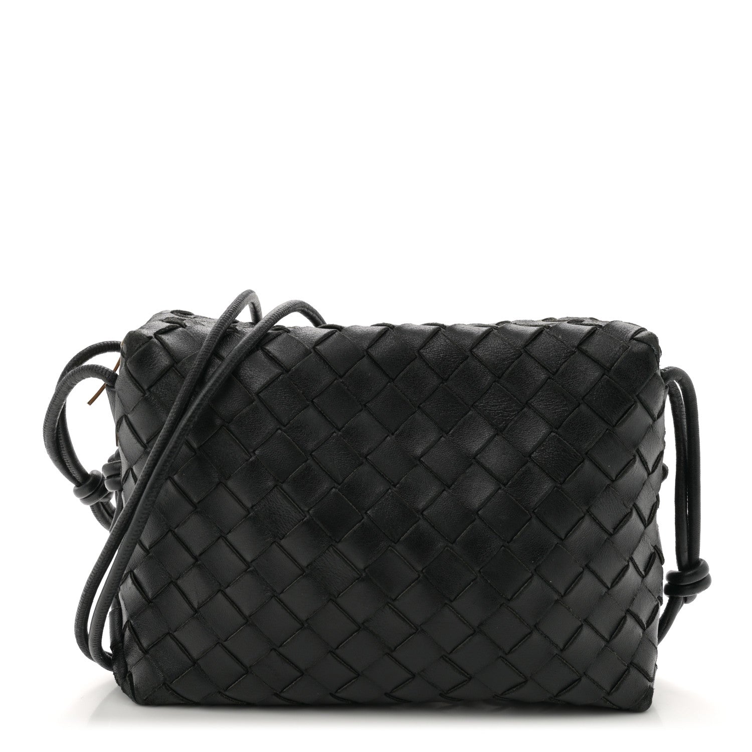 Bottega Veneta Nappa Intrecciato Small Loop Camera Bag Black 1 of 11