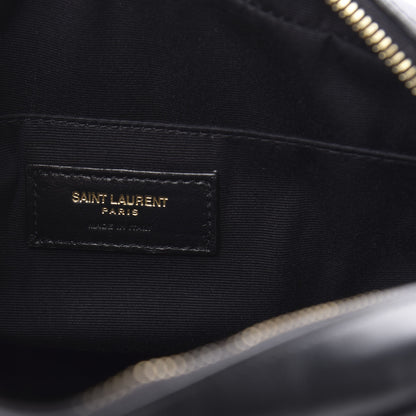 Saint Laurent Calfskin Matelasse Monogram Lou Camera Bag Black 6 of 13