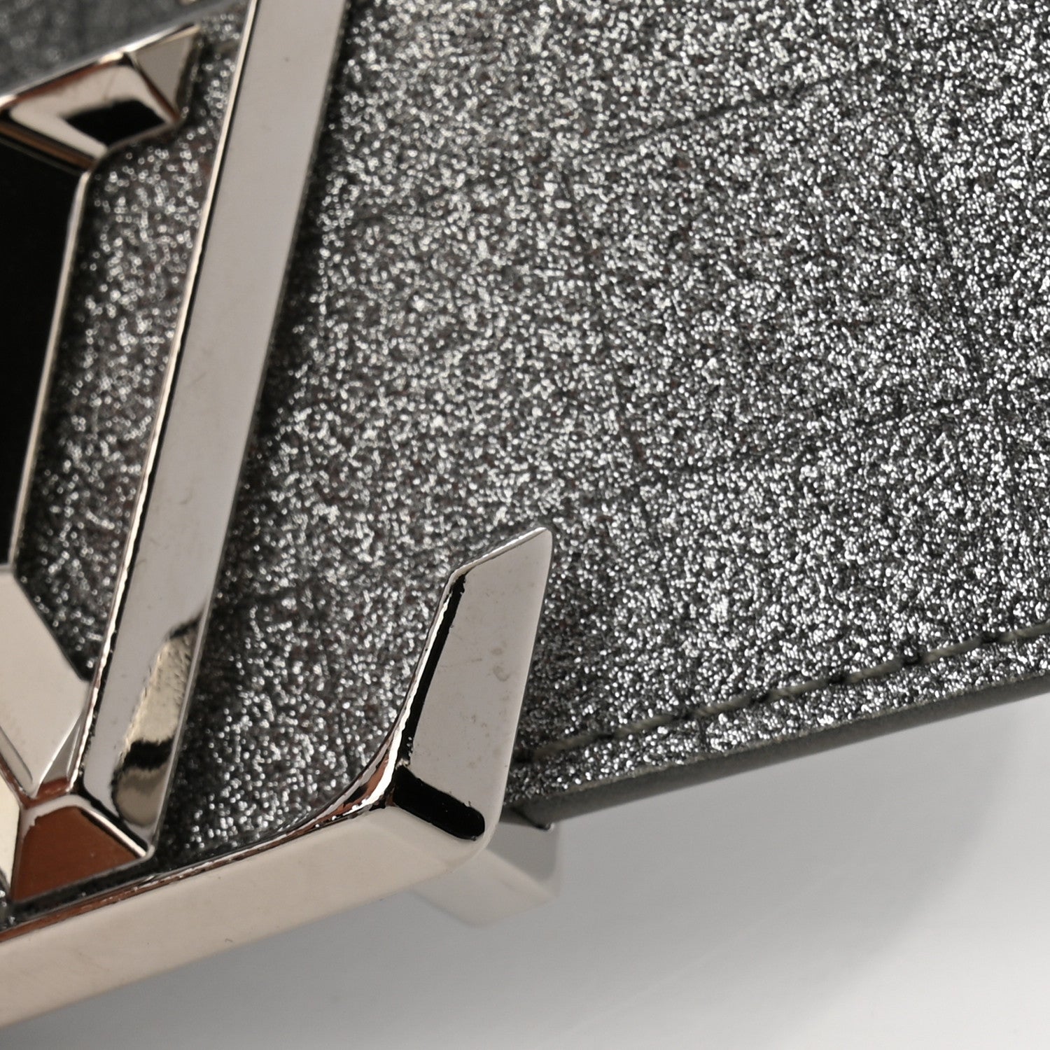 Louis Vuitton Damier Glitter Calfskin 40mm LV Pyramide Belt 85 34 Silver 7 of 9