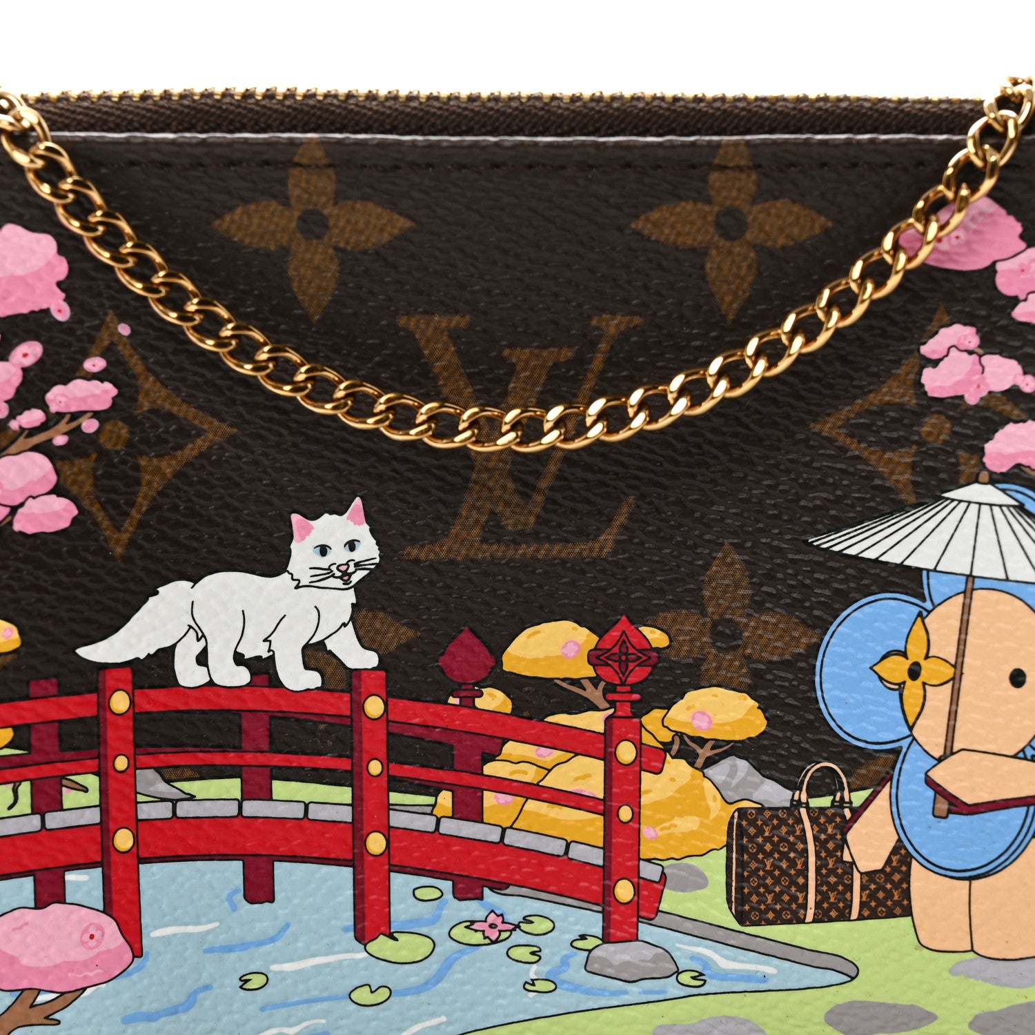 Louis Vuitton Monogram 2021 Christmas Animation Japanese Garden