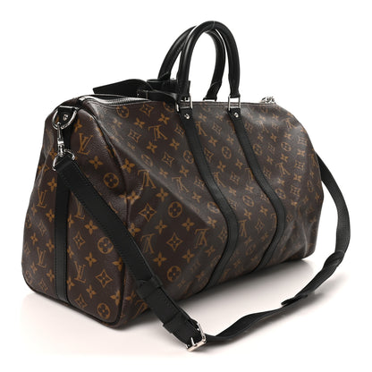 Louis Vuitton Monogram Macassar Keepall Bandouliere 45 2 of 9