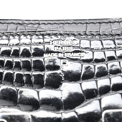 Hermes Shiny Alligator Constance Long Wallet Black 6 of 8