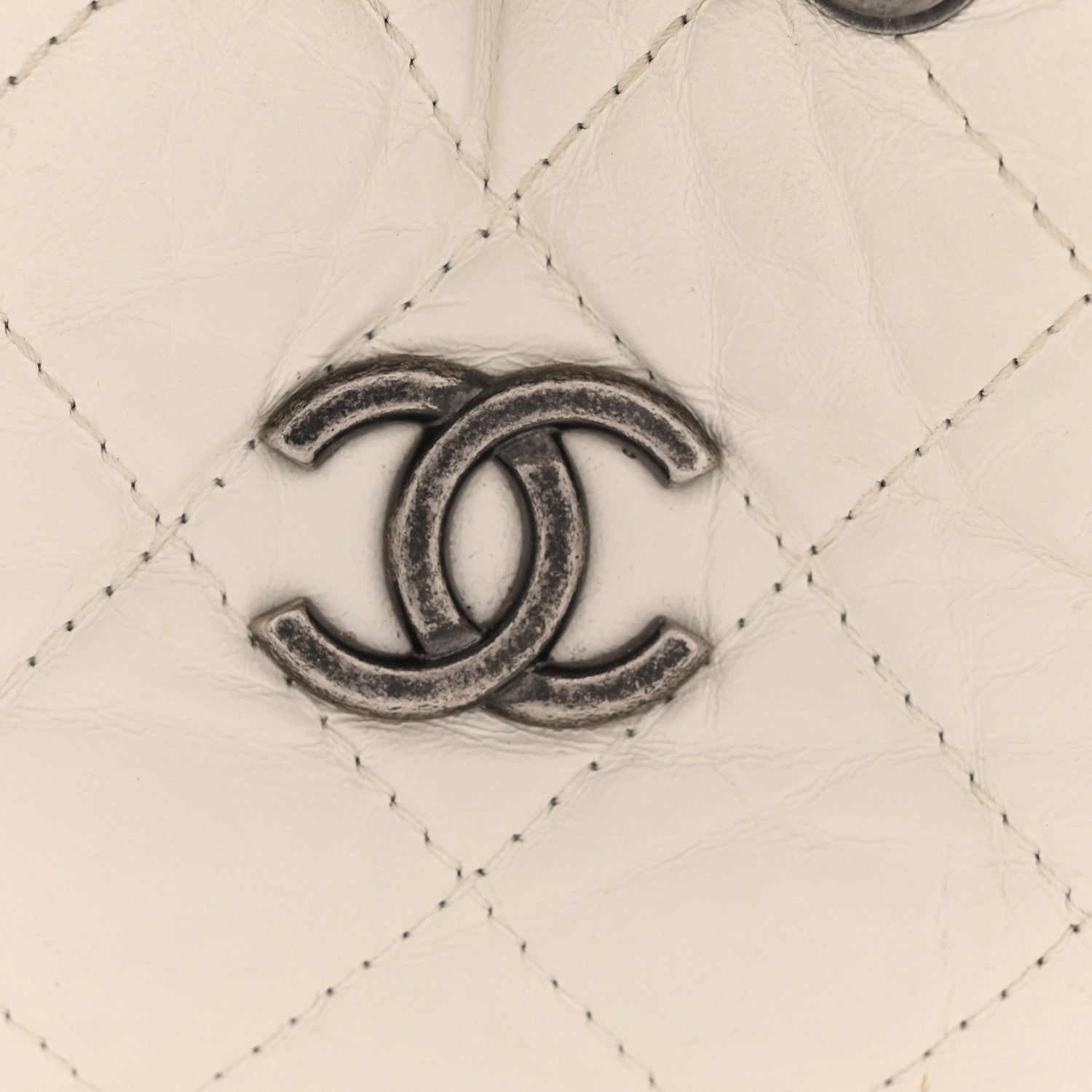 Chanel Aged Calfskin Quilted Small Gabrielle Backpack Black White 12 of 12