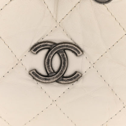 Chanel Aged Calfskin Quilted Small Gabrielle Backpack Black White 12 of 12