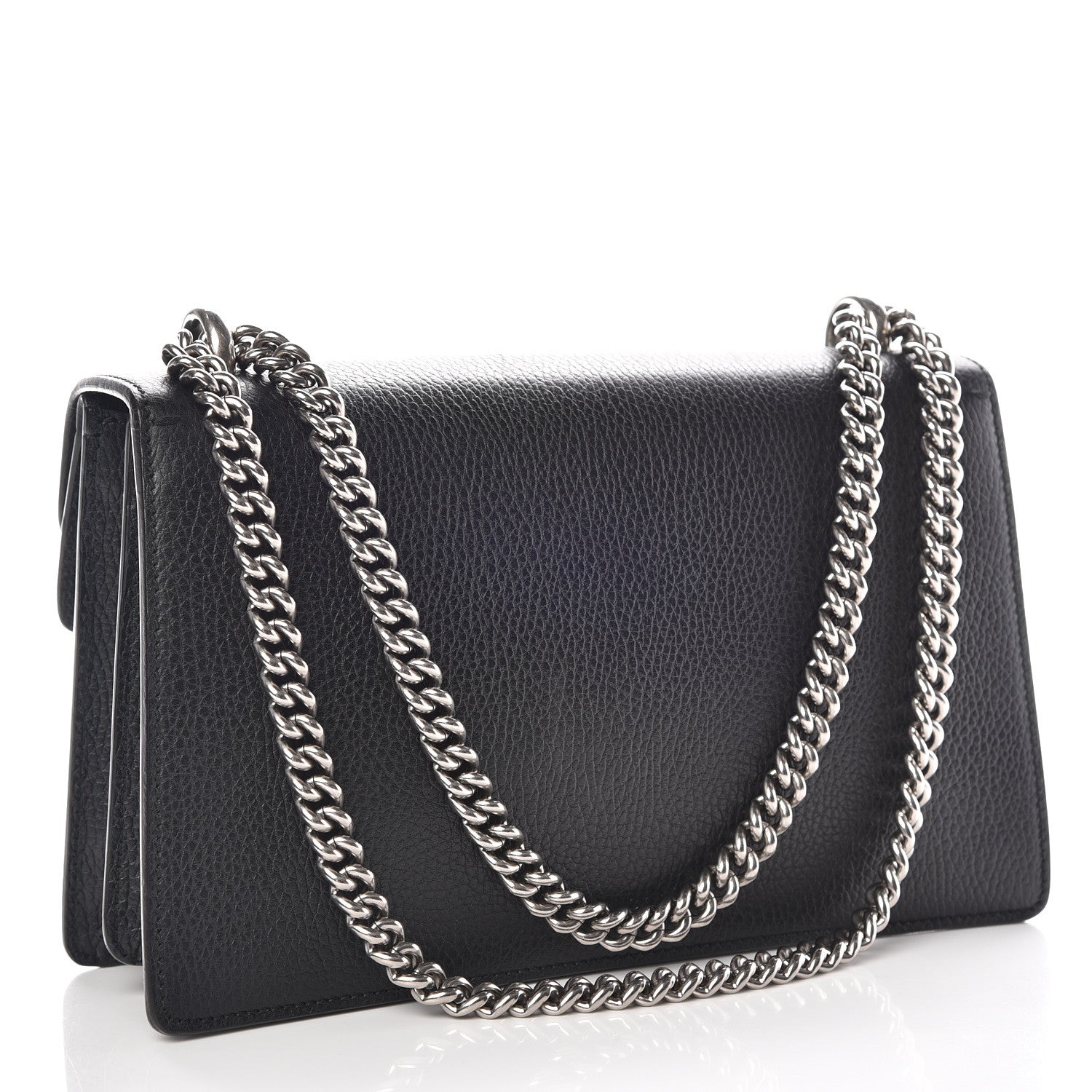 Gucci Pebbled Calfskin Small Dionysus Shoulder Bag Black 3 of 12