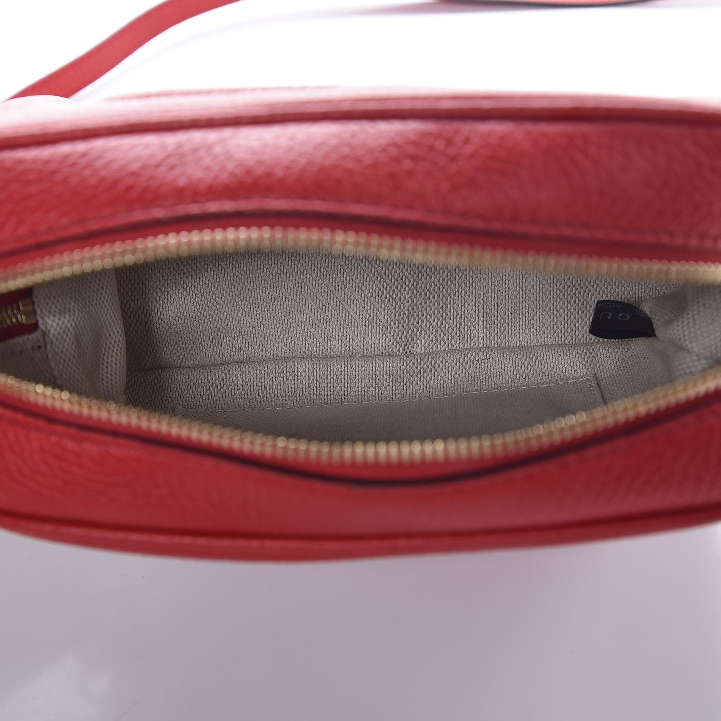 Pebbled Calfskin Small Soho Disco Bag Vibrant Red
