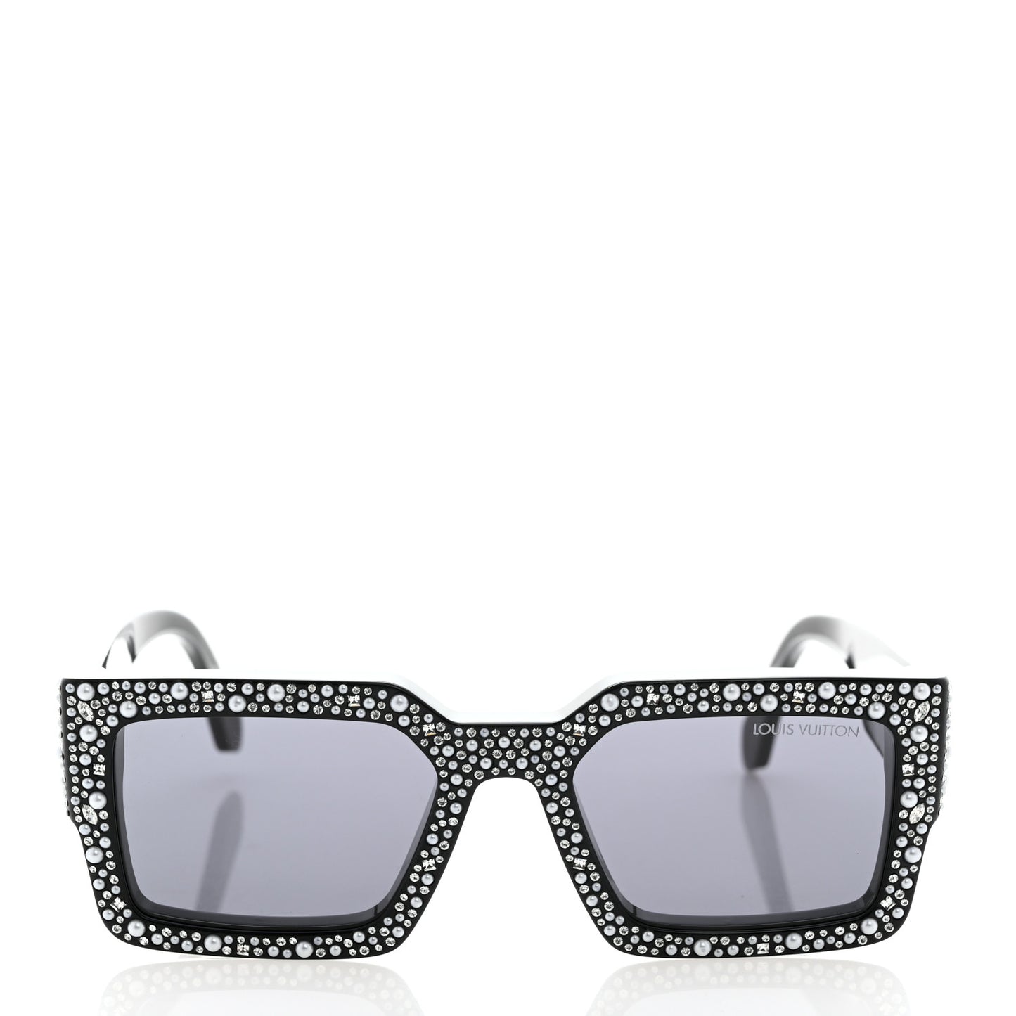 Acetate LV Clash Pearls & Strass Sunglasses Z2396W Black