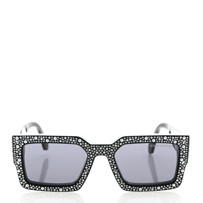Louis Vuitton Acetate LV Clash Pearls & Strass Sunglasses Z2396W Black 2 of 8