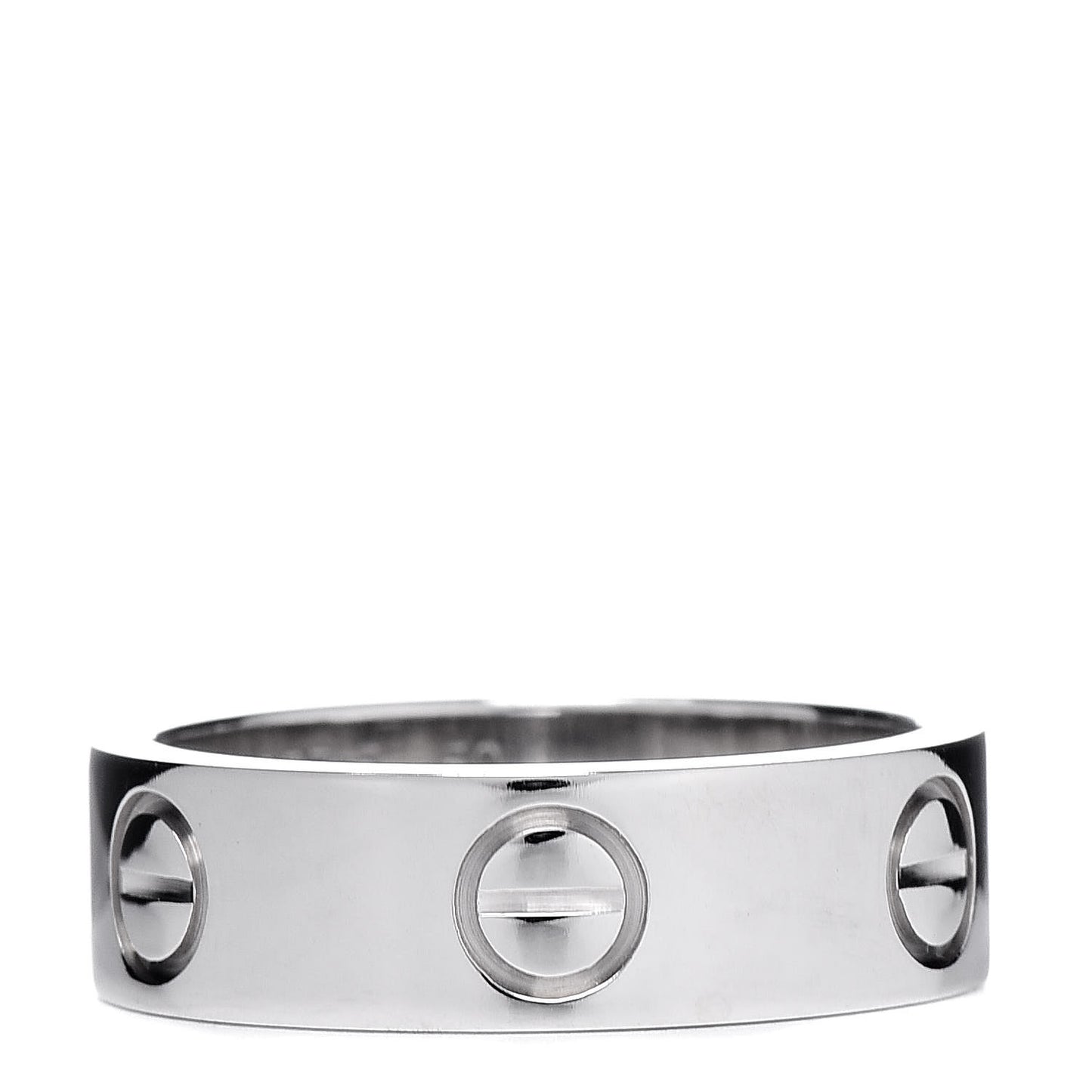 18K White Gold 5.5mm LOVE Ring 50 5.25