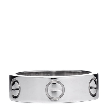 Cartier 18K White Gold 5.5mm LOVE Ring 50 5.25 3 of 4