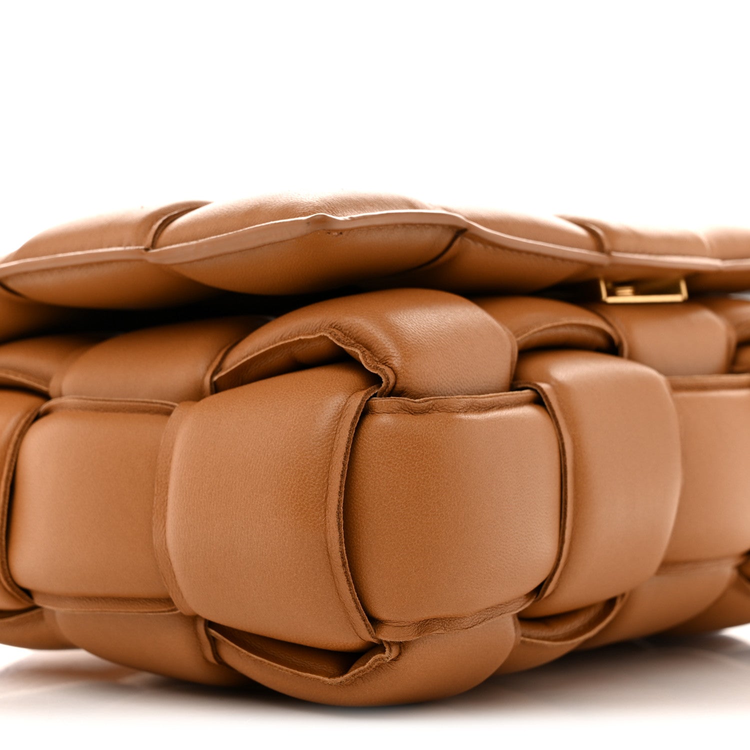 Bottega Veneta Nappa Maxi Intreccio Padded Cassette Crossbody Bag Caramel 9 of 10