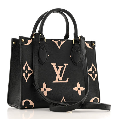 Louis Vuitton Empreinte Monogram Giant Onthego PM Black Beige 3 of 11