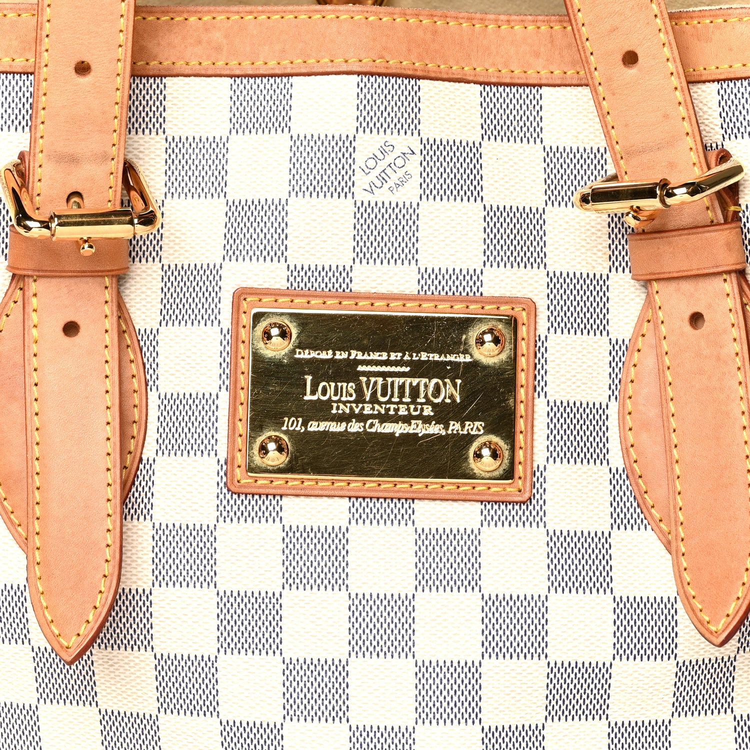 Louis Vuitton Damier Azur Hampstead MM 7 of 11