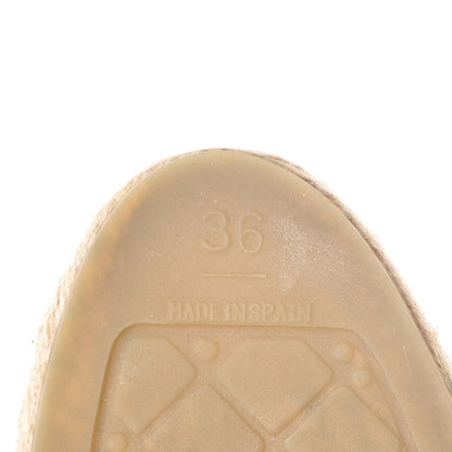 Chanel Lambskin CC Espadrilles 36 Navy Black 8 of 11