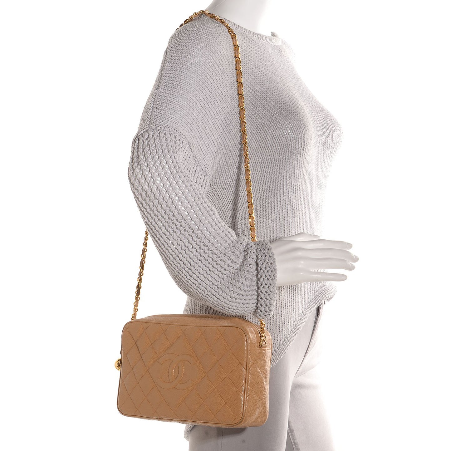 Caviar Camera Case Dark Beige