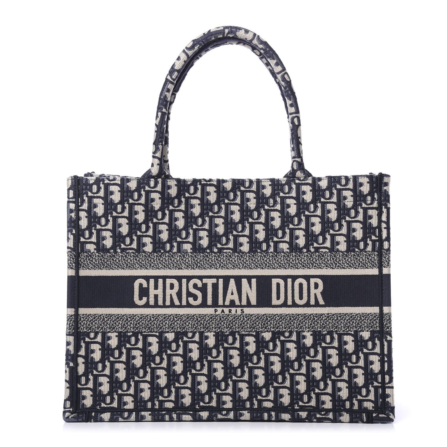 Oblique Medium Book Tote Blue Multicolor
