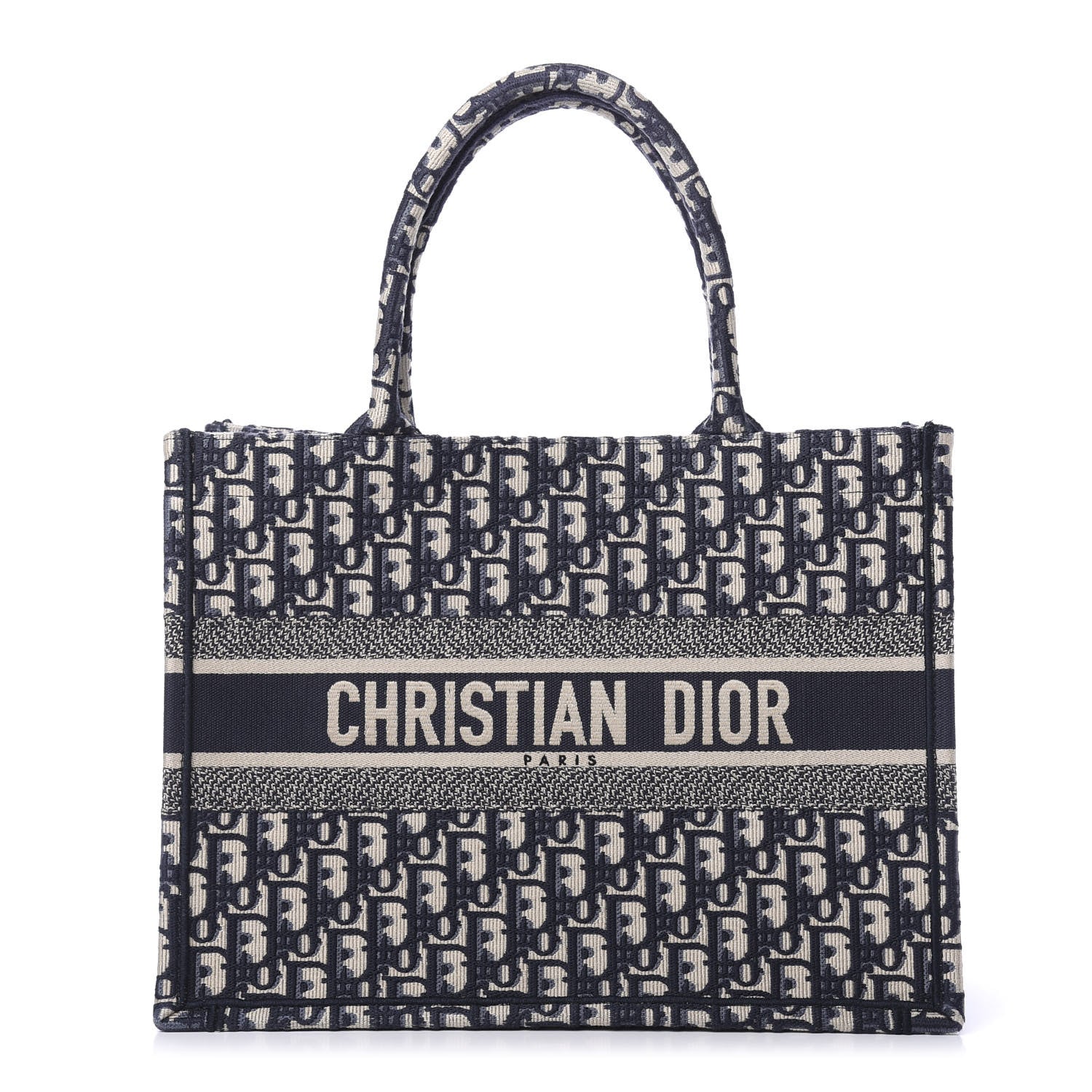 Christian Dior Oblique Medium Book Tote Blue Multicolor 1 of 10