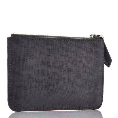 Fendi Vitello Elite QuTweet Studded Coin Pouch Key Case Asfalto Multicolor 2 of 6