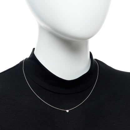 Tiffany Platinum Diamond .12ct Elsa Peretti Diamonds By The Yard Pendant Necklace 2 of 5