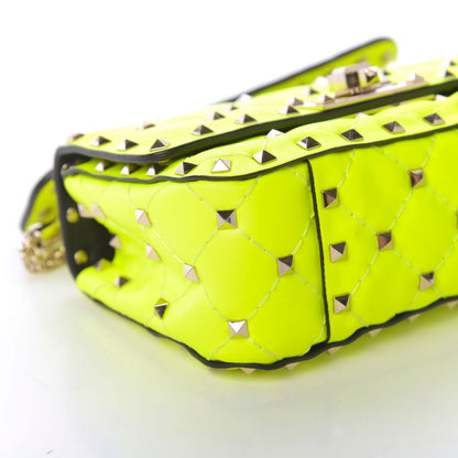 Valentino Garavani Calfskin Mini Rockstud Spike Shoulder Bag Lime 5 of 8