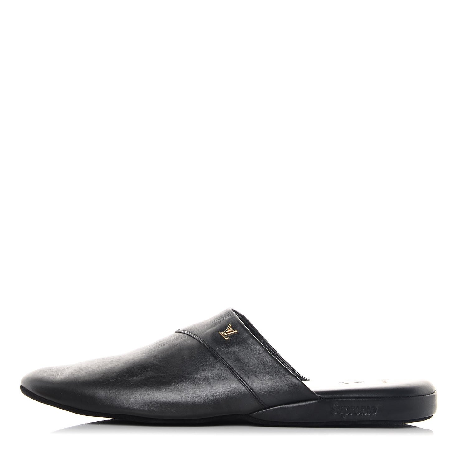 X SUPREME Lambskin Mens Hugh Slippers 9 Black