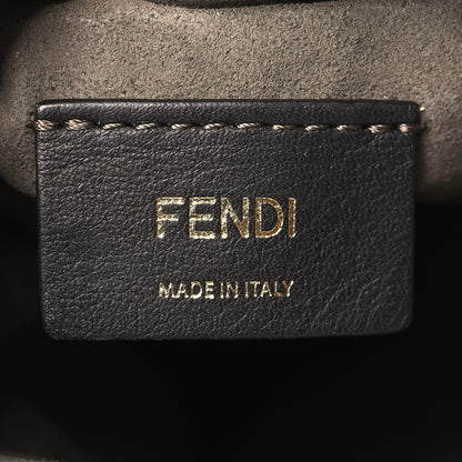 Fendi Vitello Liberty F is Fendi Bi-Color FF 1974 Embossed Mini Mon Tresor Bucket Bag Maya Black 6 of 9