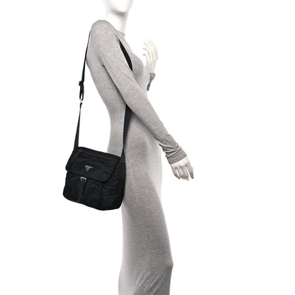 Prada Nylon Vela Messenger Black 2 of 9