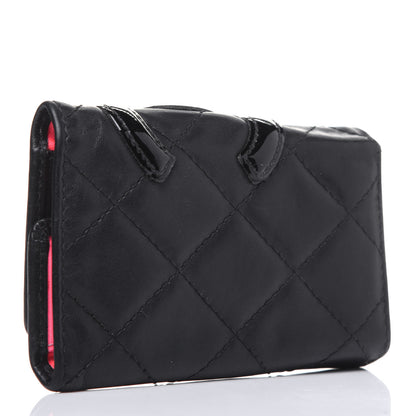 Chanel Calfskin Quilted Cambon 6 Key Holder Black 3 of 16