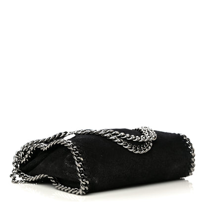 Stella McCartney Shaggy Deer Mini Falabella Fold Over Tote Black 4 of 11