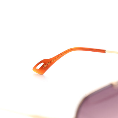 Gucci Metal Square Frame Sunglasses GG0739S Brown 5 of 8