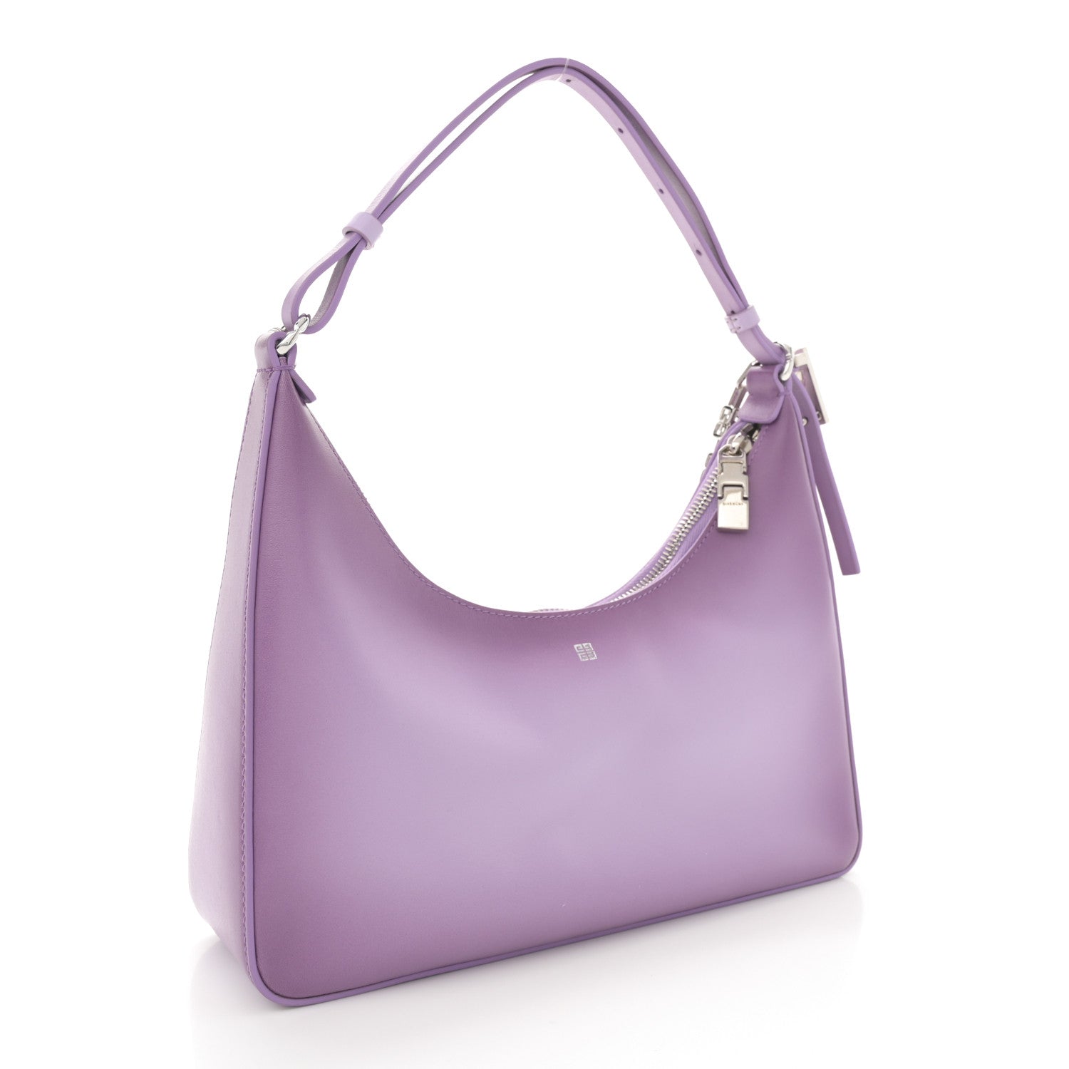 Givenchy Smooth Calfskin Small Moon Cut Out Shoulder Bag Mauve 3 of 13